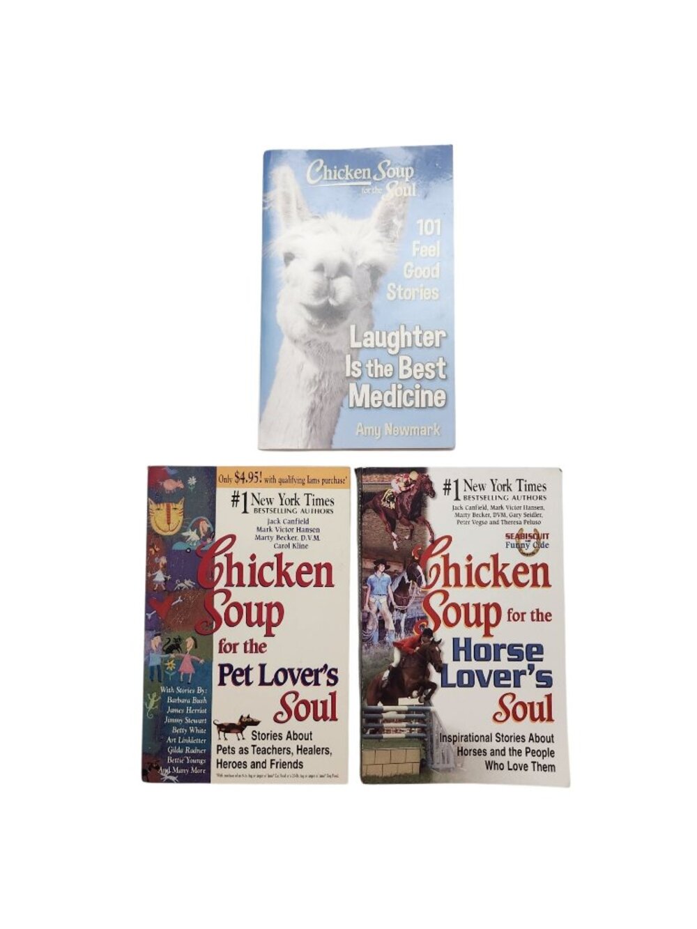 Chicken Soup for the Soul Collection of 3 Pet Lovers Horse Lovers Paperback
